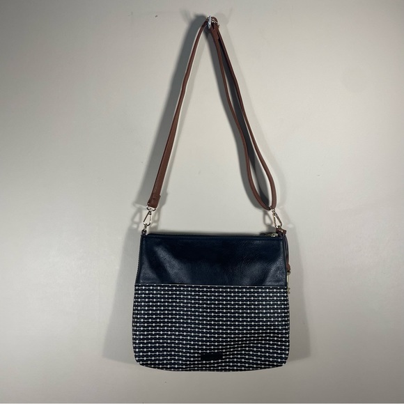 Fossil Fiona Black Printed Adjustable Crossbody Purse - Picture 1 of 14